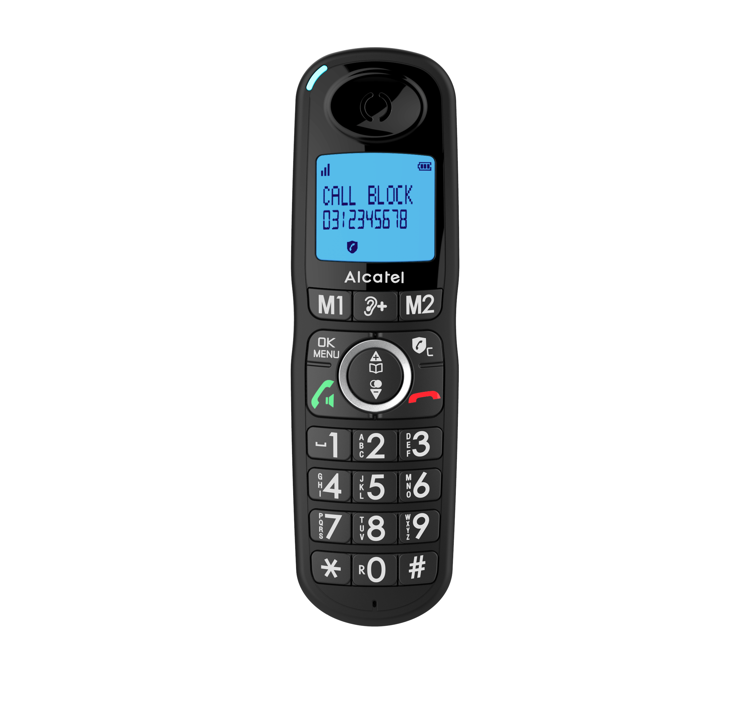 ALCATEL XL 595 B voice solo Noir Téléphone sans fil avec répondeur avec  Quadrimedia