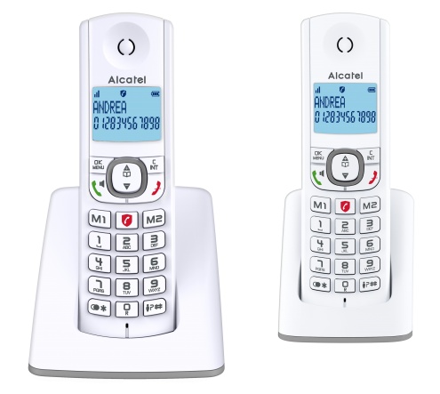 Téléphone fixe sans fil trio avec répondeur ALCATEL F530 VOICE TRIO GREY -  Conforama